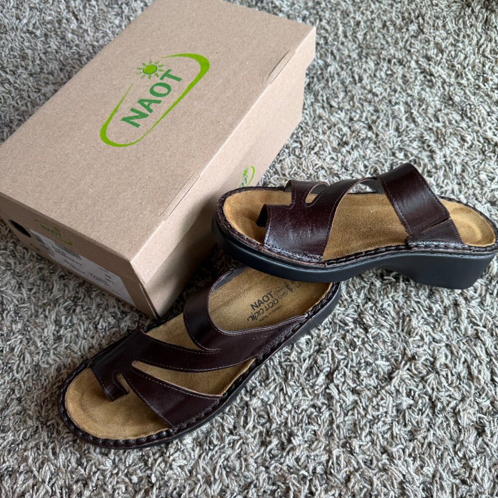 Naot Monterey Leather Slide Arch Support Sandals New in Box Sandals Size 39